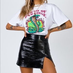 BLACK PRINCESS POLLY / MOTEL MINI SKIRT